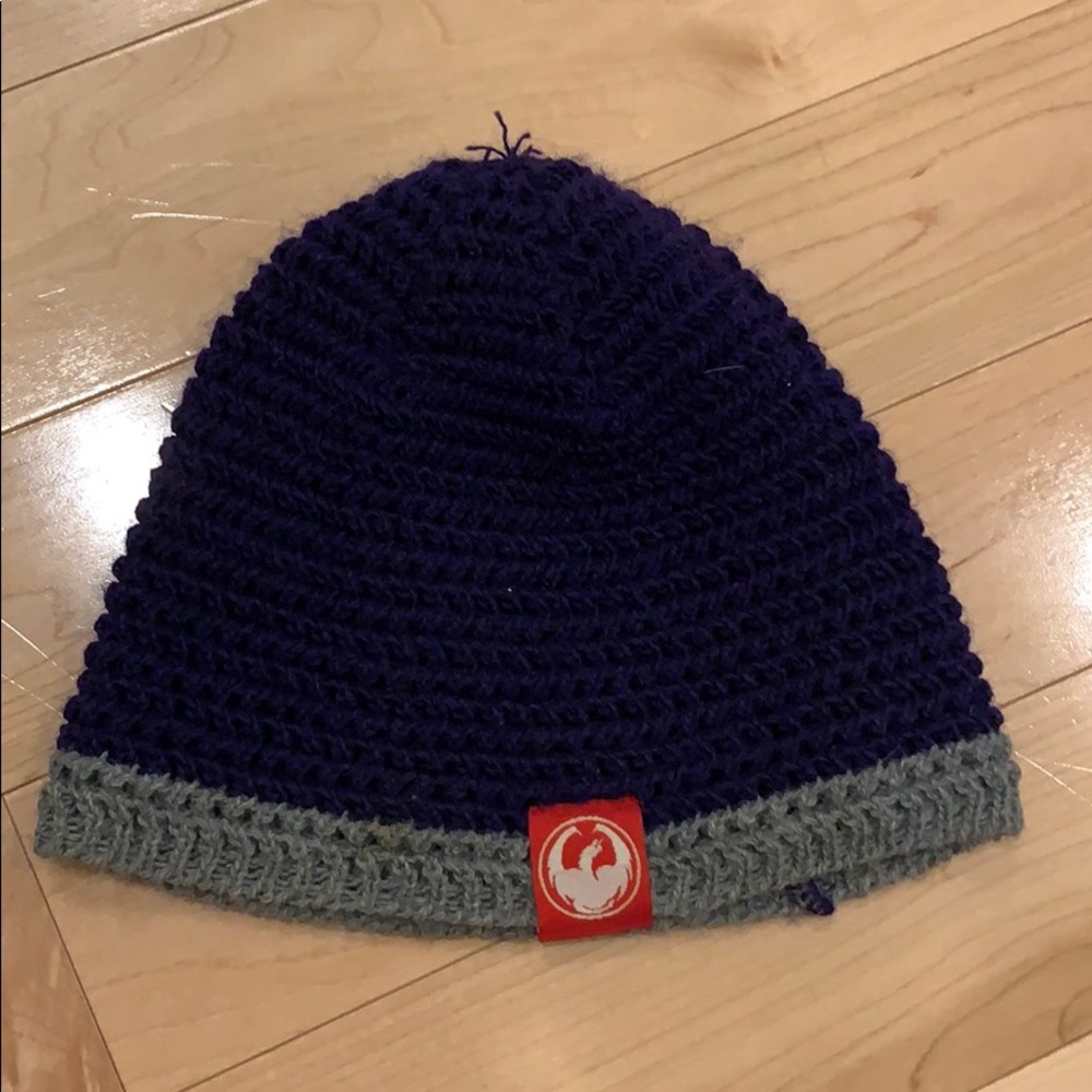 Dragon knit beanie hat
